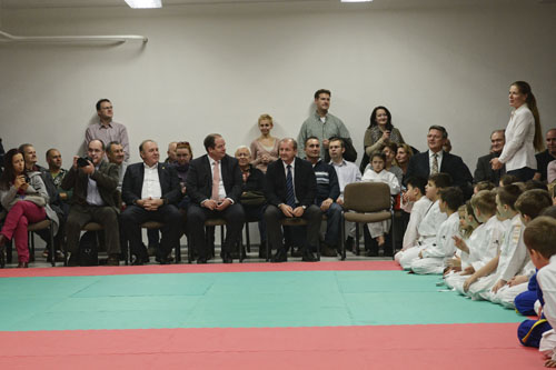 Új judo terem átadása a Csíkihegyek Általános Iskolában